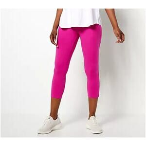 XXSMALL ROSE A394800 LOGO Layers by Lori Goldstein Regular Cropped Leggings